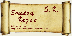 Sandra Kezić vizit kartica